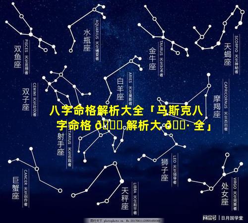 八字命格解析大全「马斯克八字命格 🐟 解析大 🌷 全」